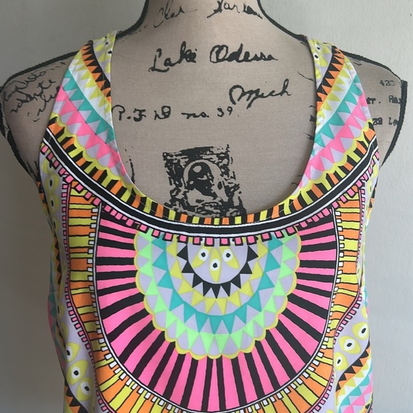 Mara Hoffman Aztec Print Colorful Tank Top Size Small - Picture 4 of 11